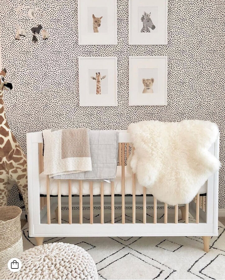 Quadros de animais para decoração de quarto de bebê unissex Foto Peachly