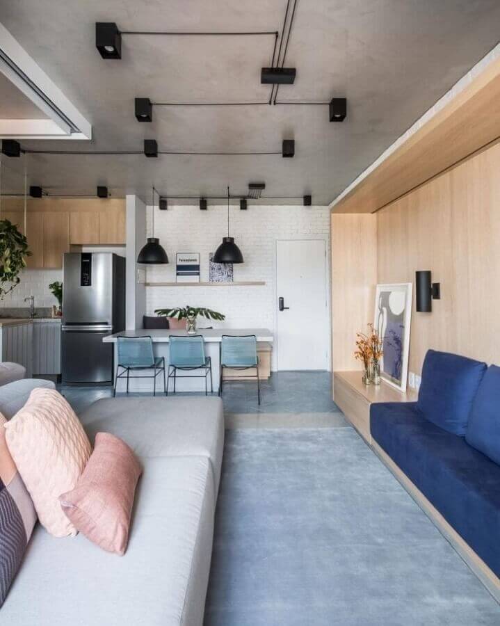 Decoração de casa com ambientes integrados para tendências de 2022 para decoração Foto SP Estúdio Arquitetura