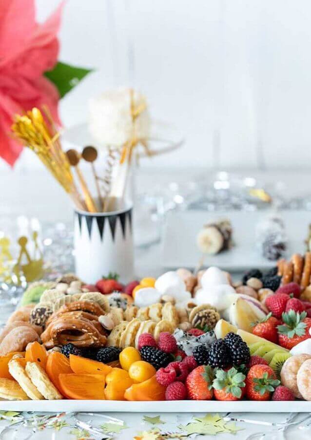 Fruteiras para decoração de mesa de ano novo Foto Decor Fácil