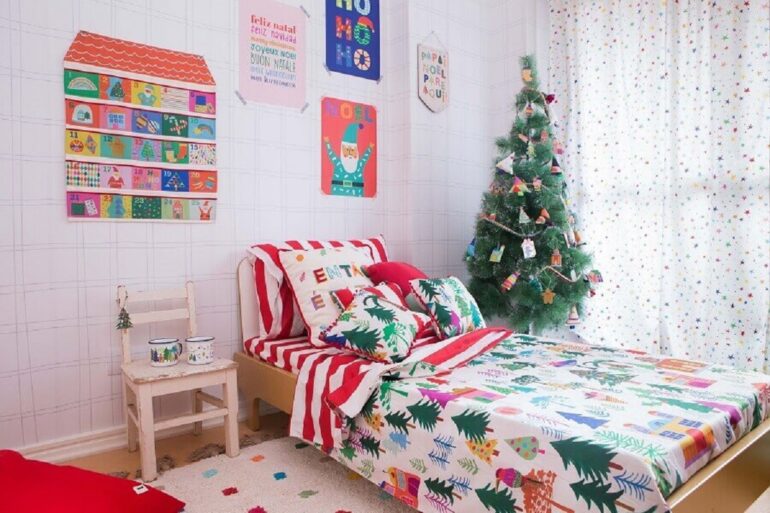 Árvore de Natal para decoração de quarto infantil Foto Leticia Padilha para MOOUI