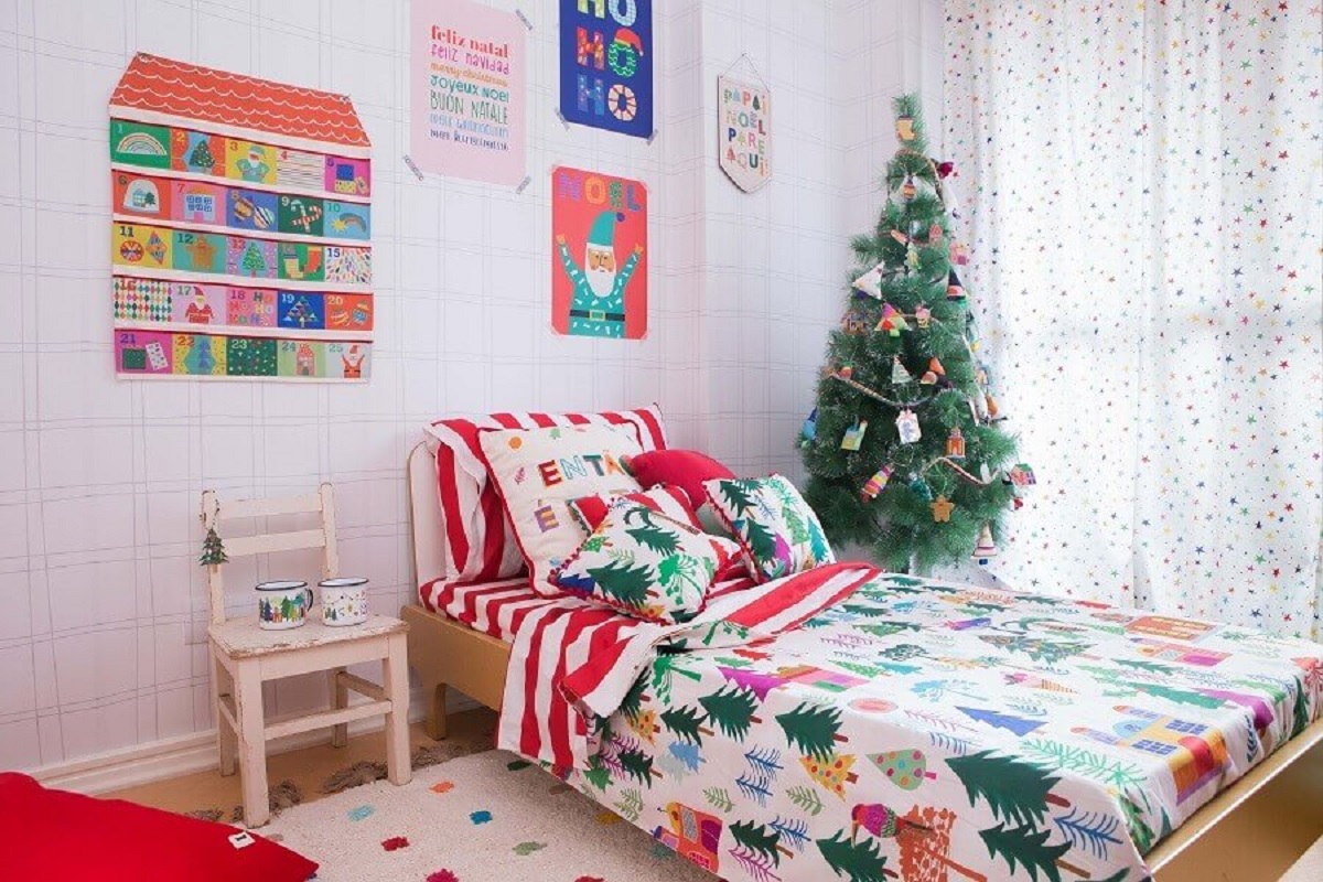 Árvore de Natal para decoração de quarto infantil Foto Leticia Padilha para MOOUI