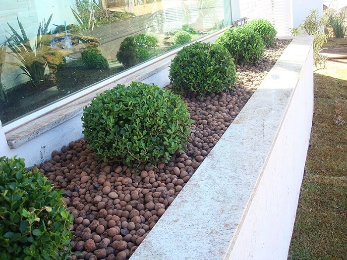 Decore o jardim com argila expandida. Fonte: Diprotec