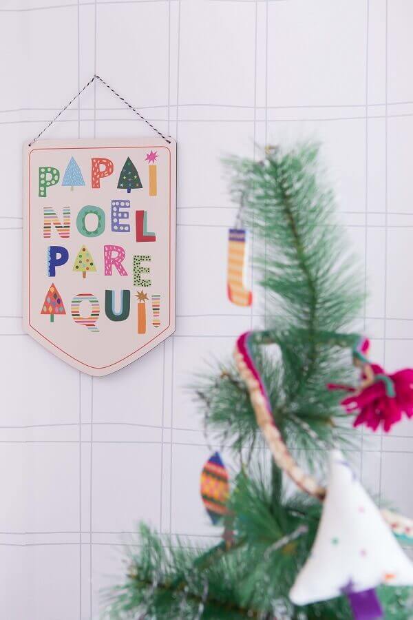 Enfeite de parede para decoração de Natal para casa Foto Leticia Padilha para MOOUI