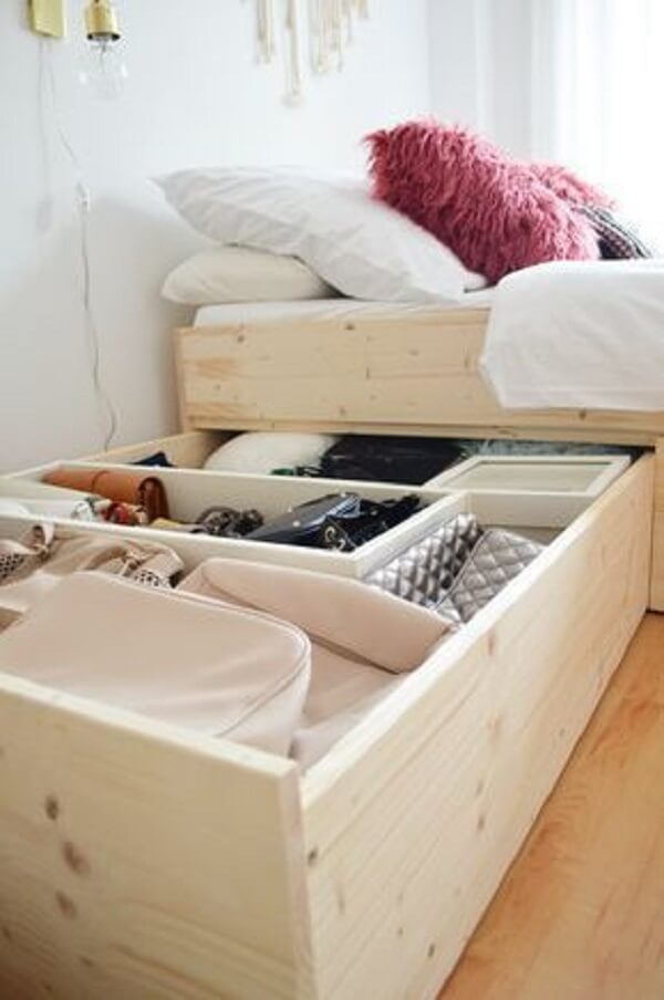 Móveis inteligentes para cama moderna