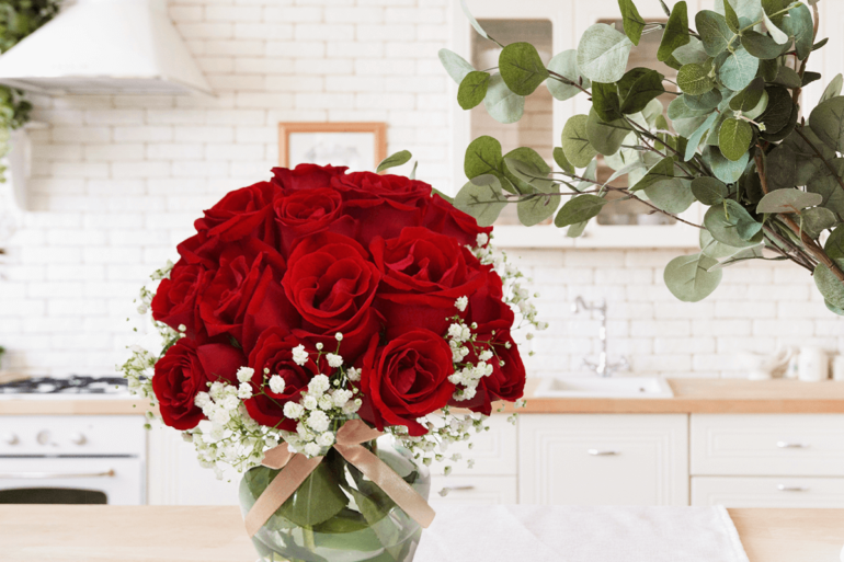 Rosas vermelha levam o amor para o Mês da Mulher. Fonte: Giuliana Flores