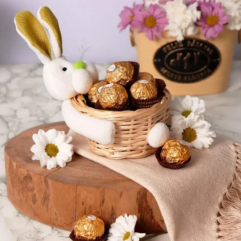 Aprenda Decoração de Páscoa Simples com Chocolates e Flores