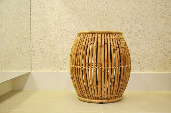 Banquinho de bambu ornamental