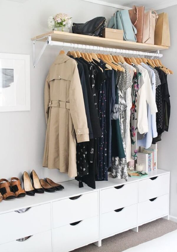 Ideias de closet pequeno e simples