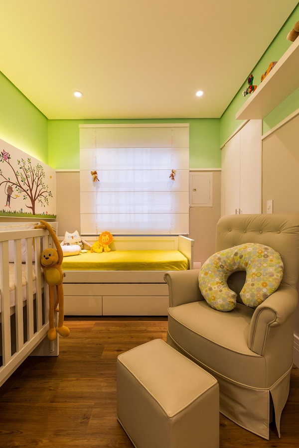 Saiba que cor combina com verde para quarto de bebê 