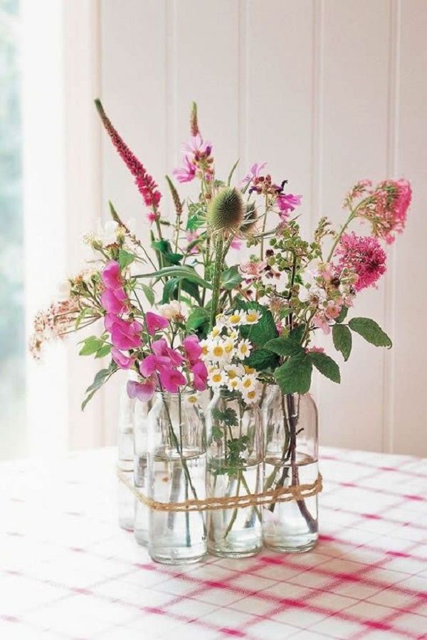 Vasos de vidro para arranjo de flores