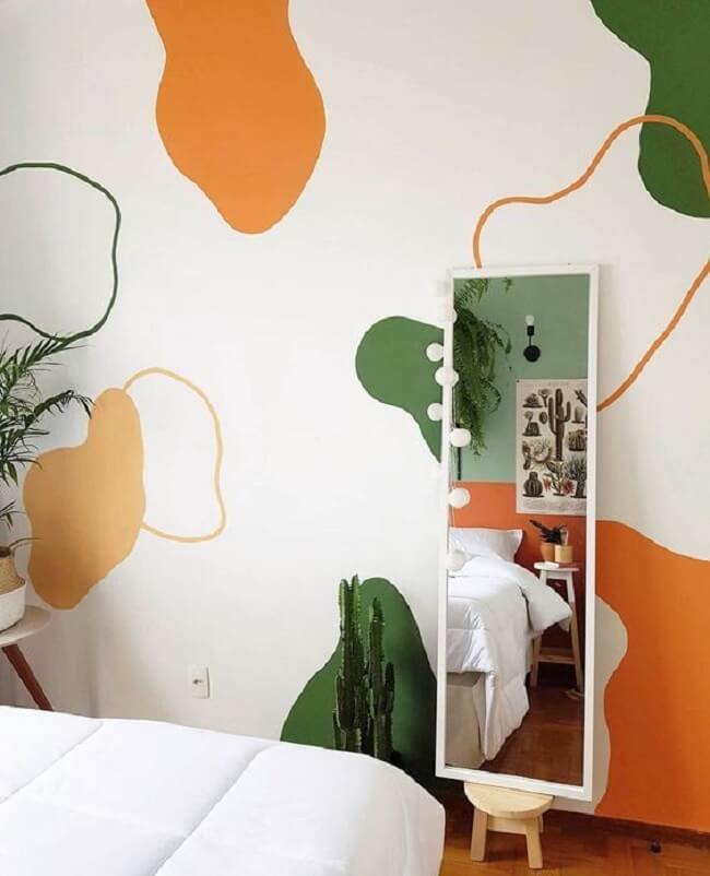 Desenhos para parede de quarto com formatos orgânicos