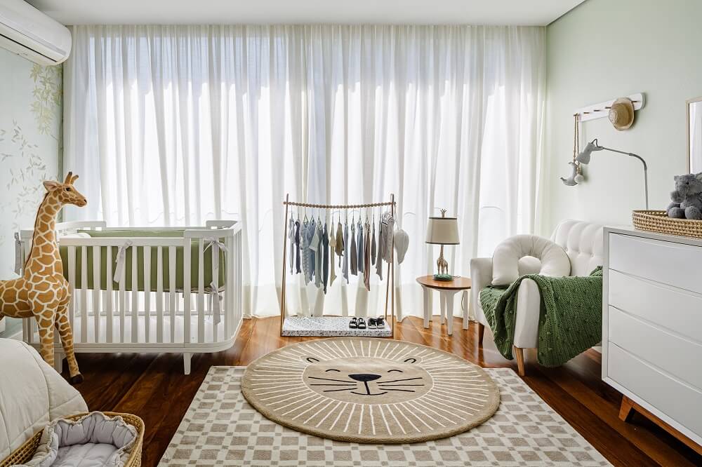 O quarto safari é uma tendência na decoração de quarto de bebê