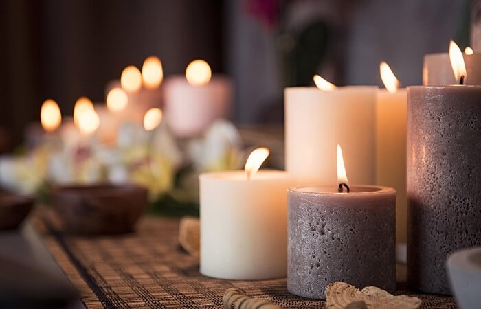 Na decoração zen as velas aromáticas são excelentes para perfumar e decorar o ambiente