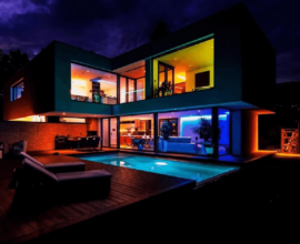 Casa com iluminação inteligente. Fonte: ABC da Construção