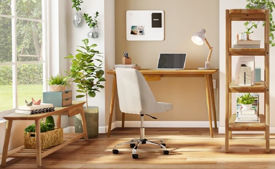 As cadeiras de escritório modernas giratórias trazem aconchego e um toque de charme