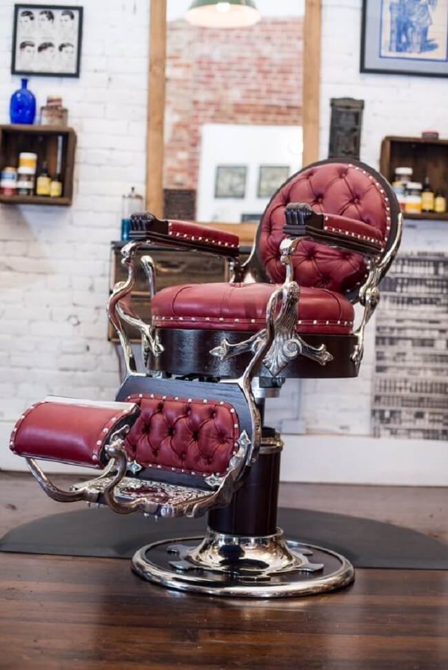 Escolha a mobília certa para a barbearia retrô