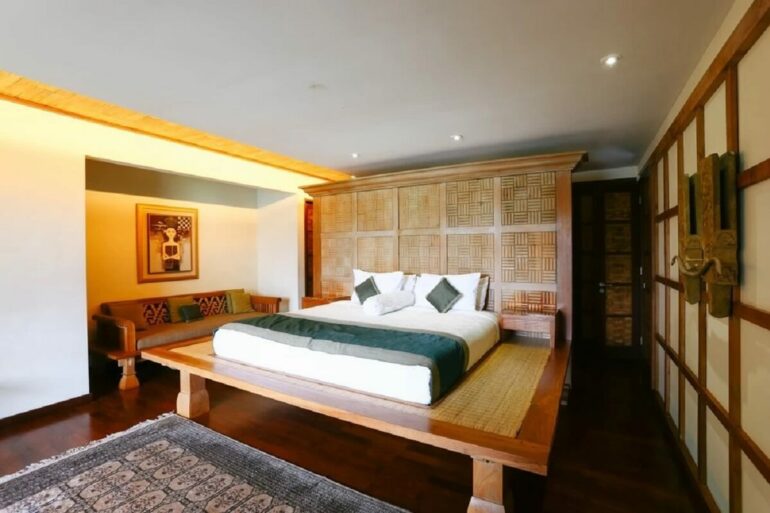 A cama oriental e o grande destaque desse projeto. Fonte - Marcus Lim