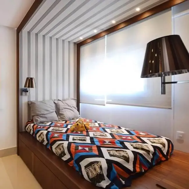 A cama oriental é perfeita para dormitórios pequenos