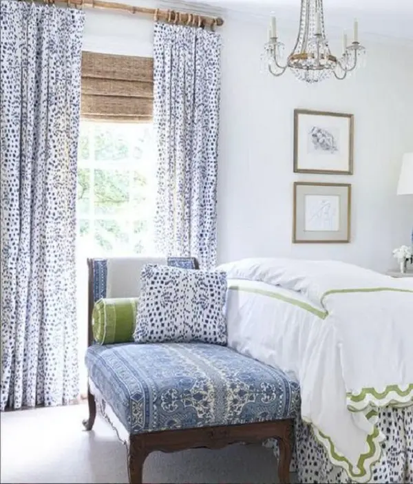Tipos de cortina para quarto azuis são lindos